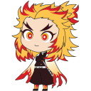 Kyojuro Rengoku — Anime Shimeji Browser Extension Animated Mascot
