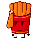 Fries — Cartoon Shimeji Browser Extension Animated Mascot