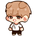 V - TaeTae [puppy] — K-pop Shimeji Browser Extension Animated Mascot