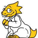 Alphys — Games Shimeji Browser Extension Animated Mascot