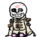 Asylum Sans — Games Shimeji Browser Extension Animated Mascot