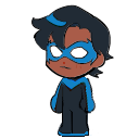 Dick Grayson (Nightwing) — Comic Shimeji Browser Extension Animated Mascot