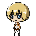 Armin Arlert — Anime Shimeji Browser Extension Animated Mascot