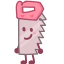 Saw — Cartoon Shimeji Browser Extension Animated Mascot