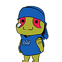 Blue Boy Leo — Cartoon Shimeji Browser Extension Animated Mascot